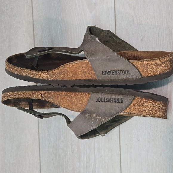 Birkenstock Women Gizeh T Strap Leather Sandals Shoes Sz 40/9 - Picture 9 of 13